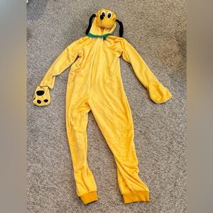 🐾💛 Disney Pluto Kids Costume | One-Piece Hooded Plush Costume
